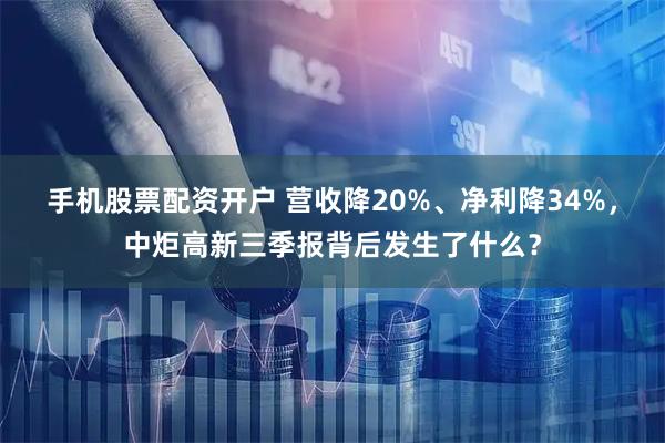 手机股票配资开户 营收降20%、净利降34%，中炬高新三季报背后发生了什么？