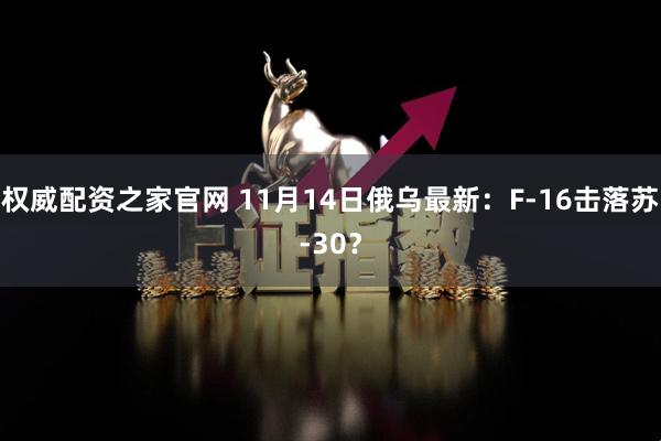 权威配资之家官网 11月14日俄乌最新：F-16击落苏-30？